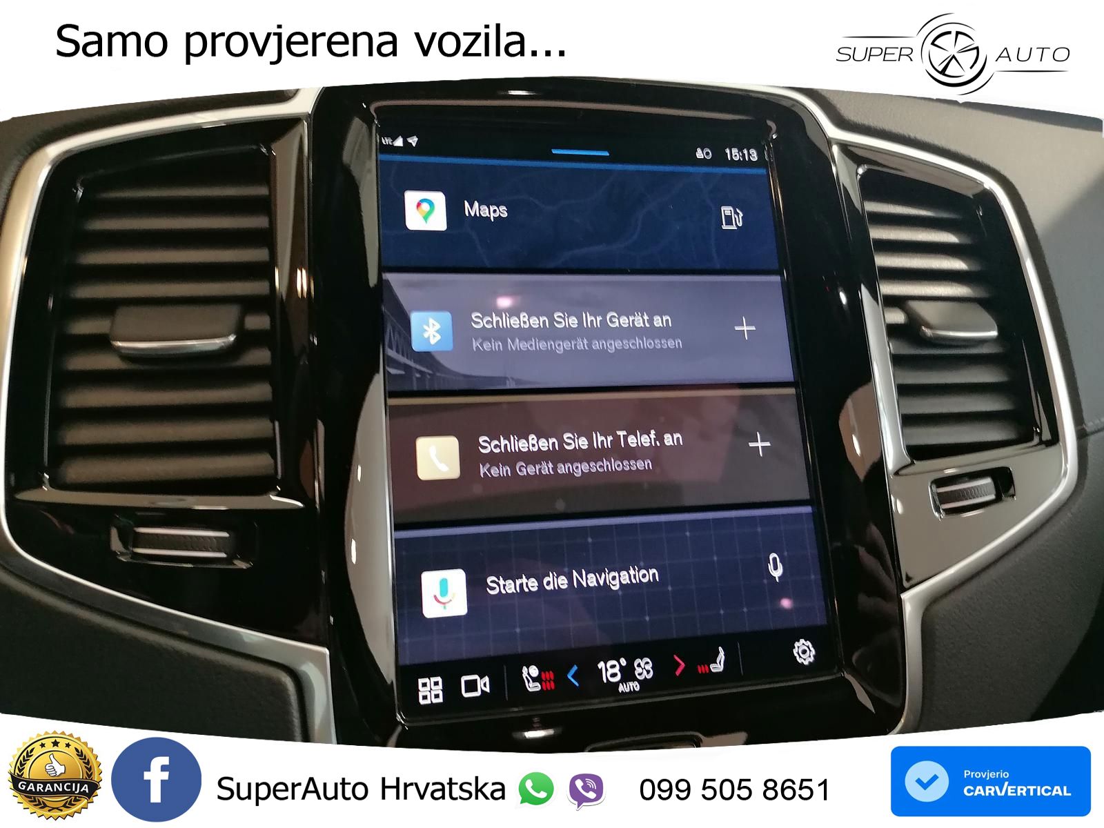 Volvo XC90 2.0 B5 Diesel AWD Automatic ACC+HEAD+4xGR SJED+360+PANO