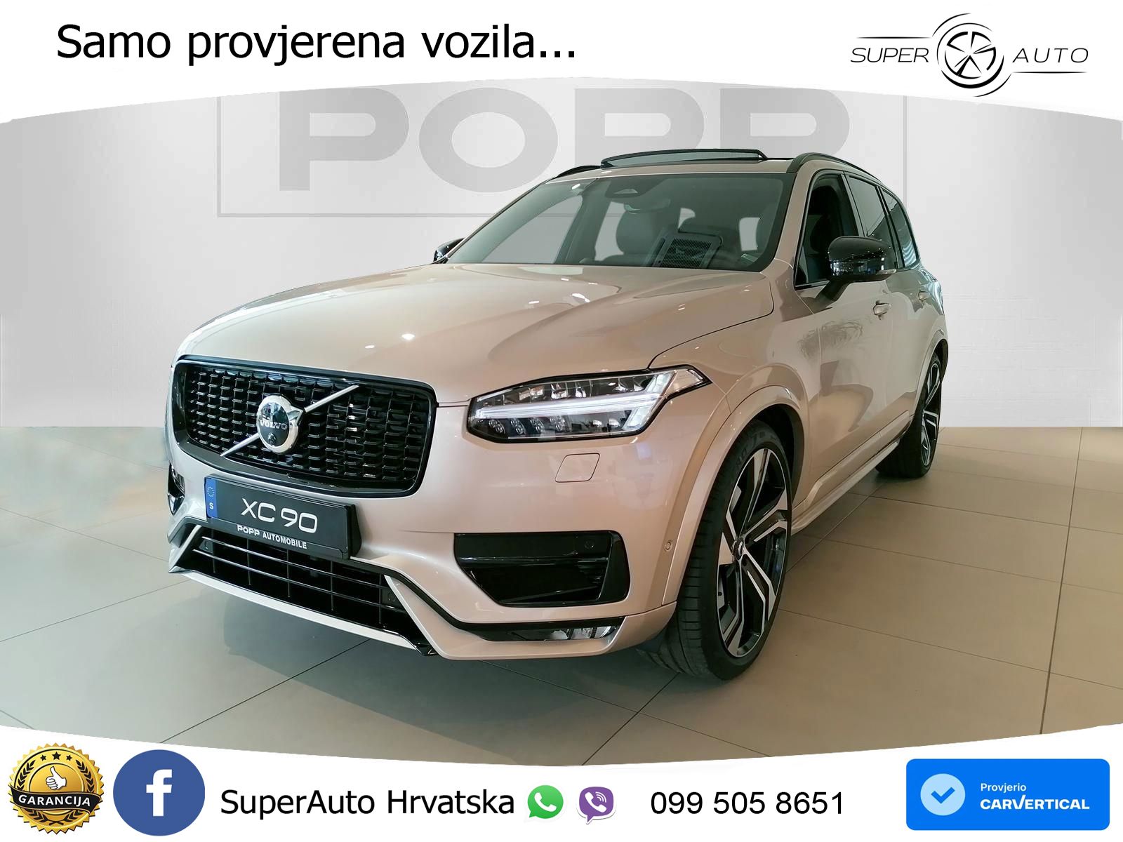 Volvo XC90 2.0 B5 Diesel AWD Automatic ACC+HEAD+4xGR SJED+360+PANO