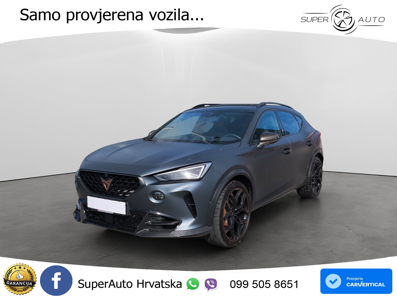 Cupra Formentor VZ5 2.5 TSI (390 KS) 4Drive DSG LED+GR SJED+ACC