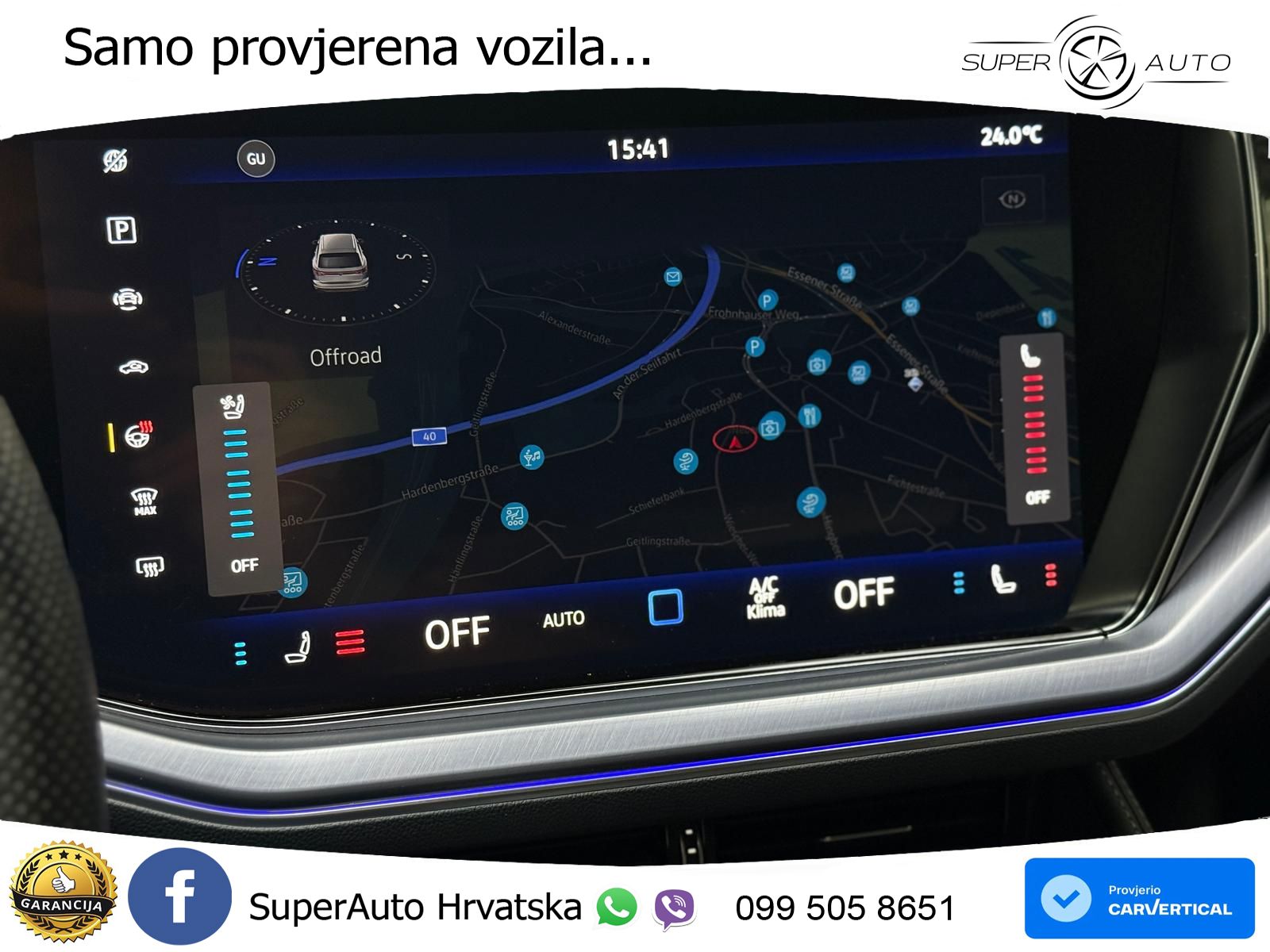 Volkswagen Touareg 3.0 V6 TDI (286 KS) 4MOTION Tiptronic ZRAČNI+ACC+GR SJED+KAM+PANO