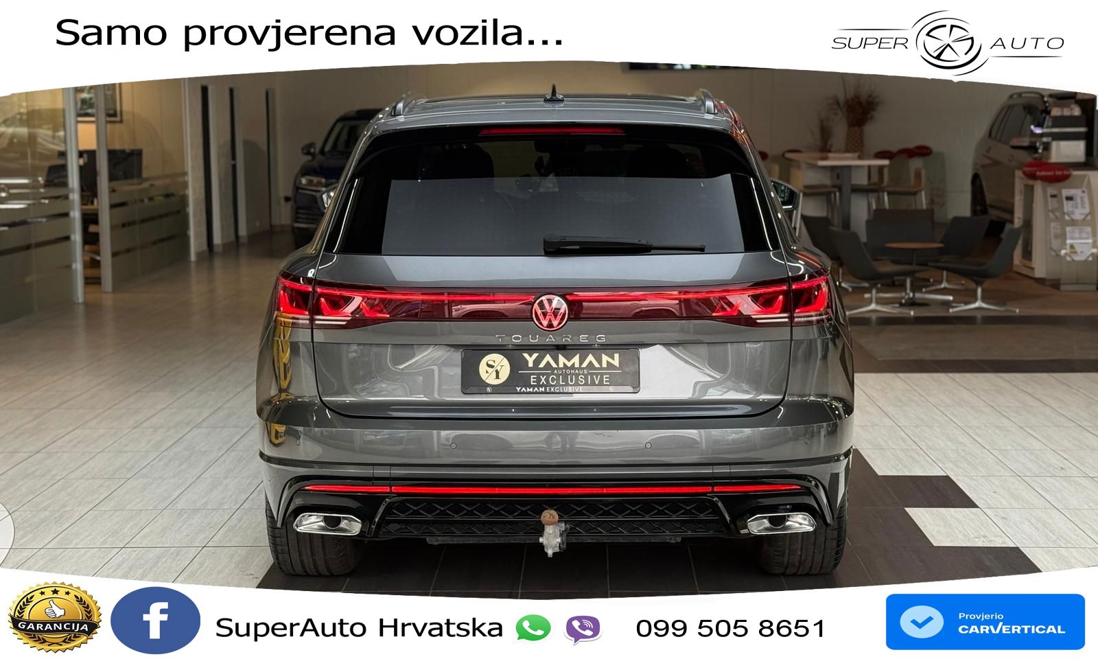 Volkswagen Touareg 3.0 V6 TDI (286 KS) 4MOTION Tiptronic ZRAČNI+ACC+GR SJED+KAM+PANO