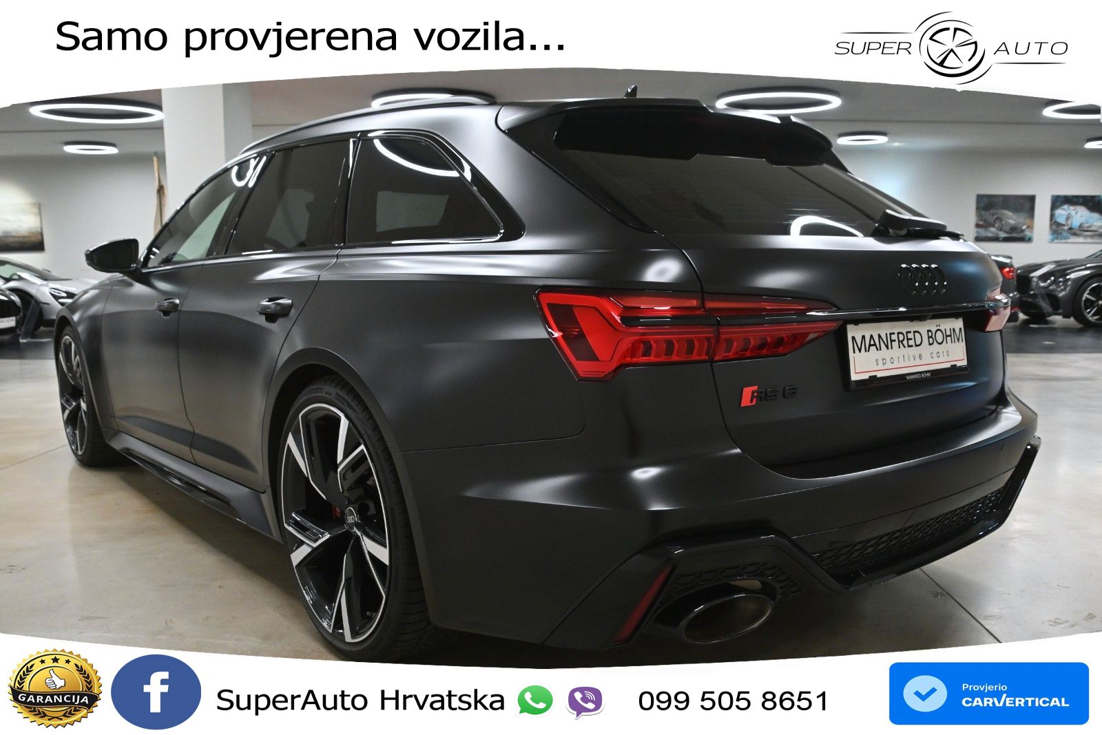 Audi RS6 Avant 4.0 TFSI V8 (600 KS) quattro Tiptronic LED+GR SJED+ACC