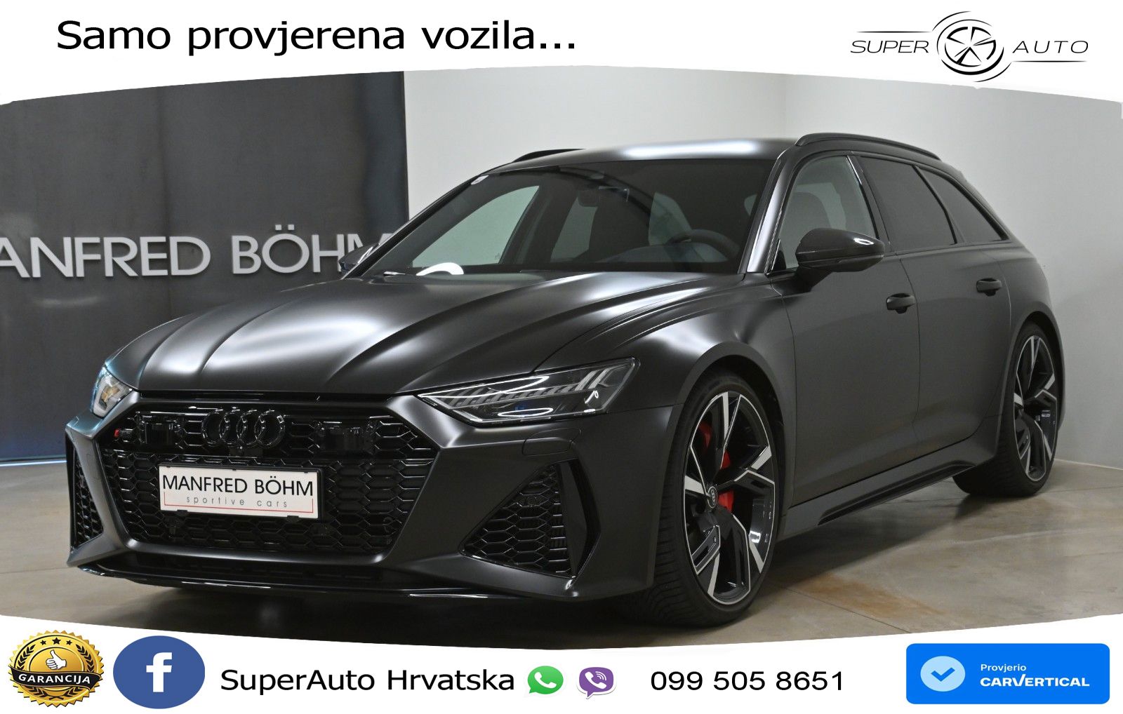 Audi RS6 Avant 4.0 TFSI V8 (600 KS) quattro Tiptronic LED+GR SJED+ACC