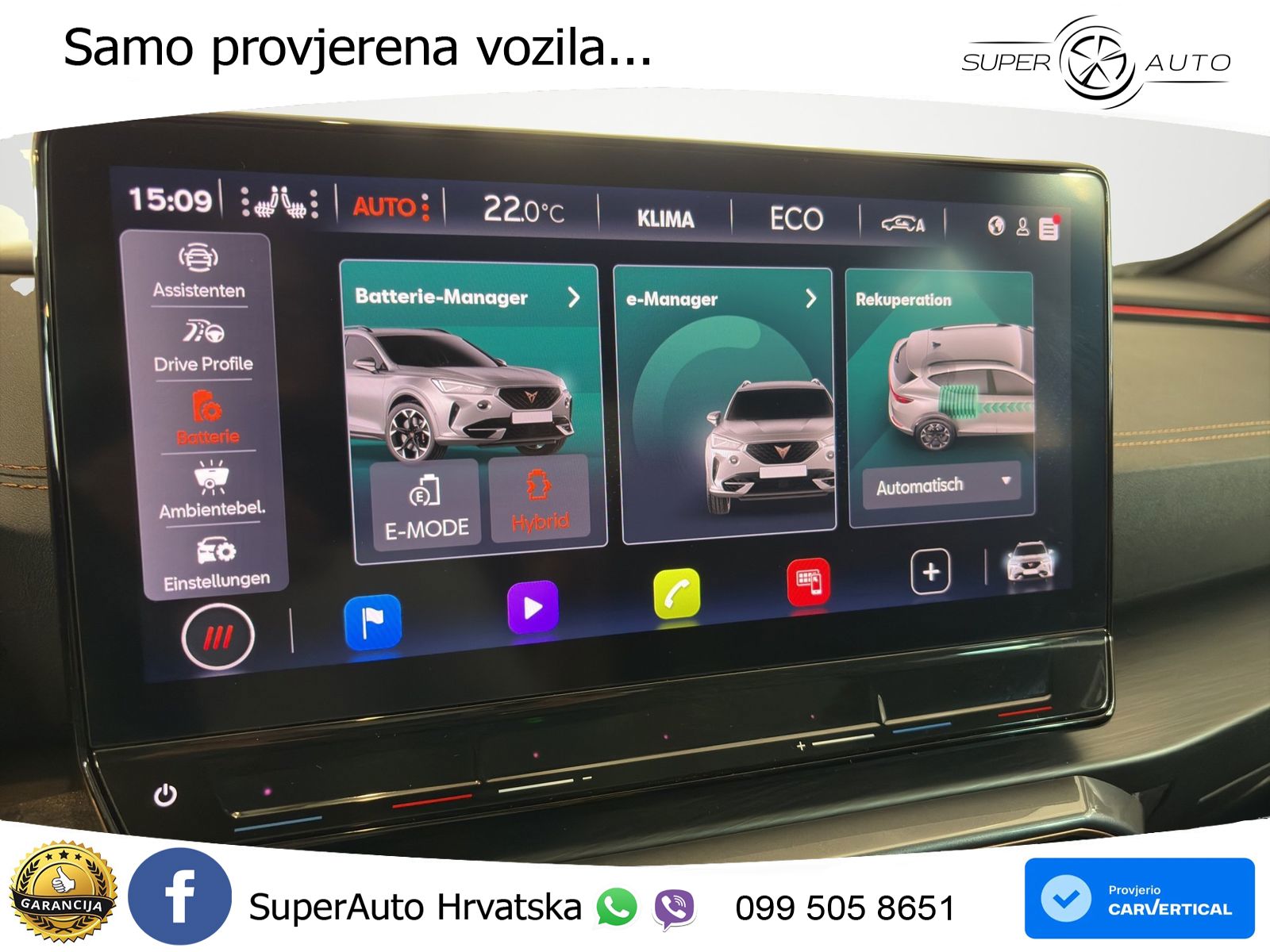 Cupra Formentor 1.4 TSI (245 KS) e-Hybrid DSG VZ LED+GR SJED+ACC
