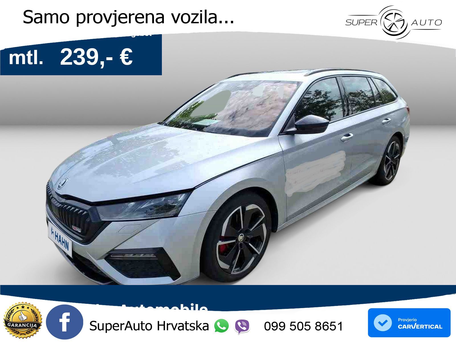 Škoda Octavia Combi RS 2.0 TDI (200 KS) DSG
