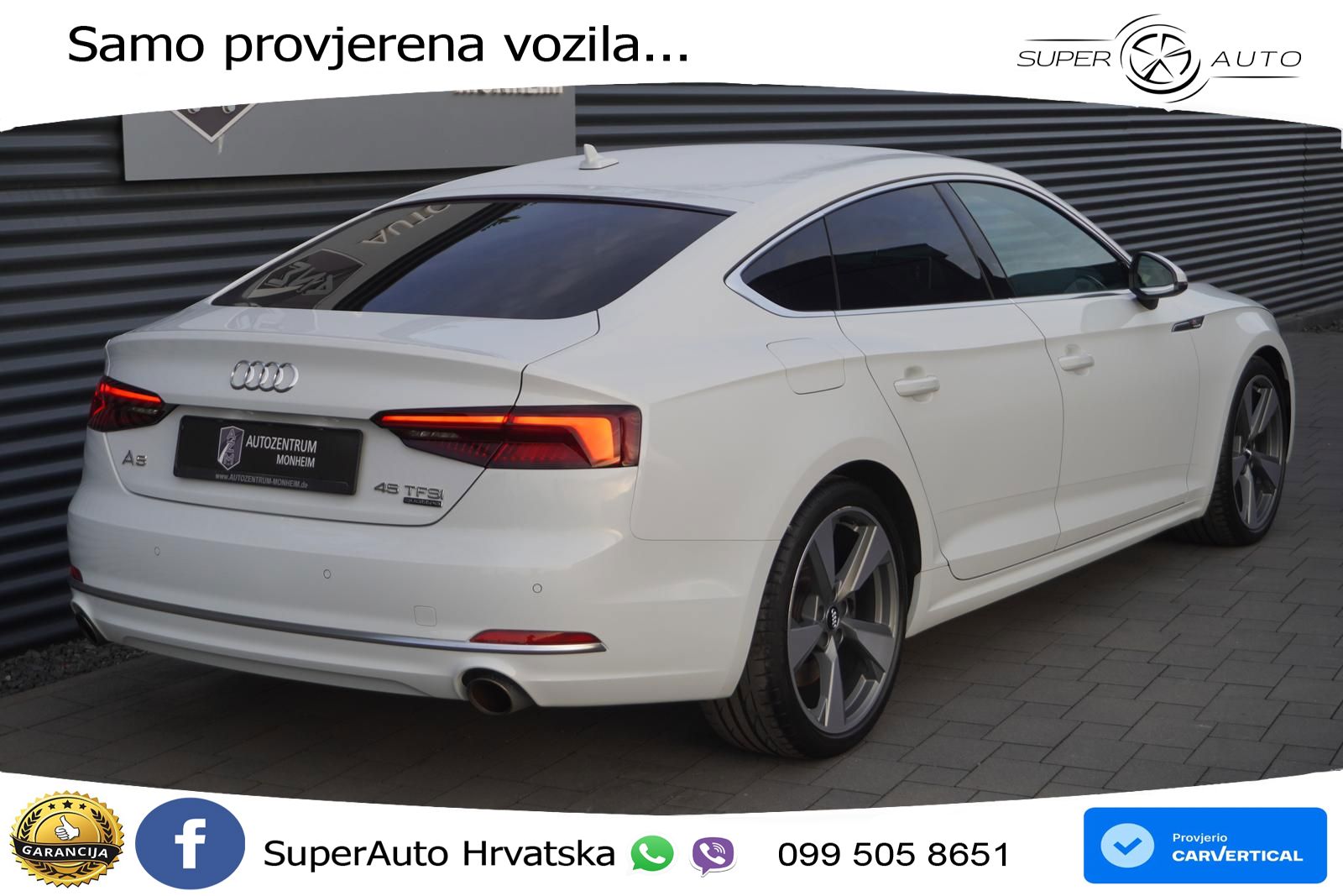 Audi A5 Sportback 45 TFSI (245 KS) quattro ultra S tronic S line LED+GR SJED+ACC