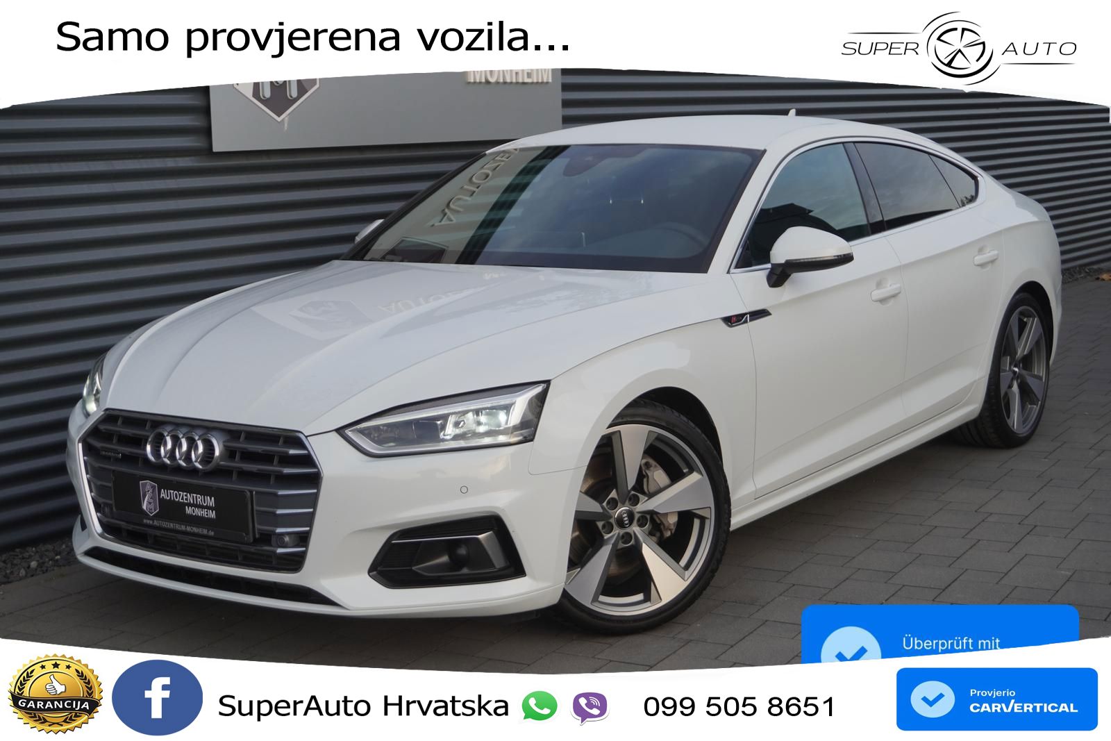 Audi A5 Sportback 45 TFSI (245 KS) quattro ultra S tronic S line LED+GR SJED+ACC