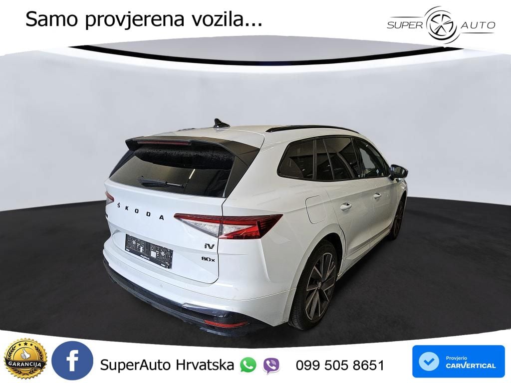 Škoda Enyaq iV 80x 82 kWh (265 KS) AWD SportLine LED+GR SJED+ACC