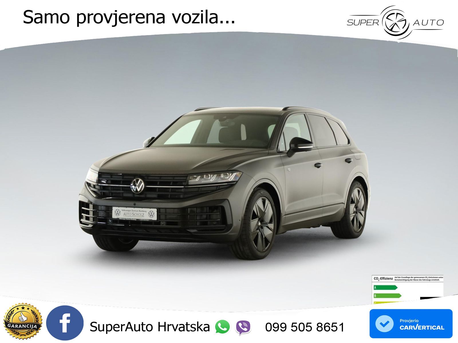Volkswagen Touareg R 3.0 V6 TFSI (462 KS) 4MOTION Tiptronic ZRAČNI+ACC+4xGR SJED+360