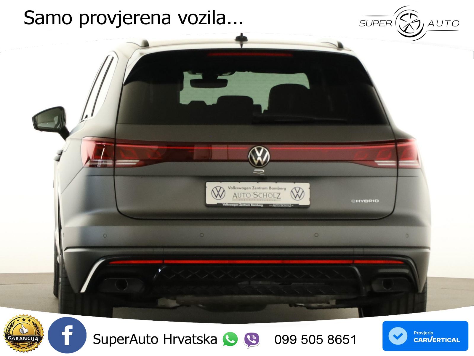 Volkswagen Touareg R 3.0 V6 TFSI (462 KS) 4MOTION Tiptronic ZRAČNI+ACC+4xGR SJED+360