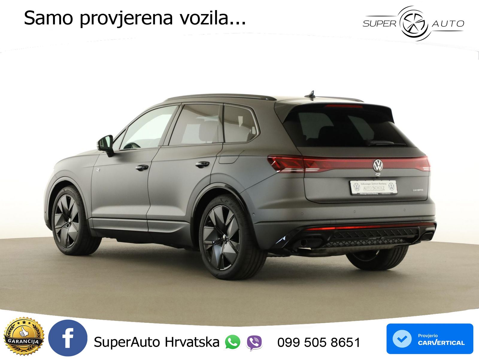 Volkswagen Touareg R 3.0 V6 TFSI (462 KS) 4MOTION Tiptronic ZRAČNI+ACC+4xGR SJED+360