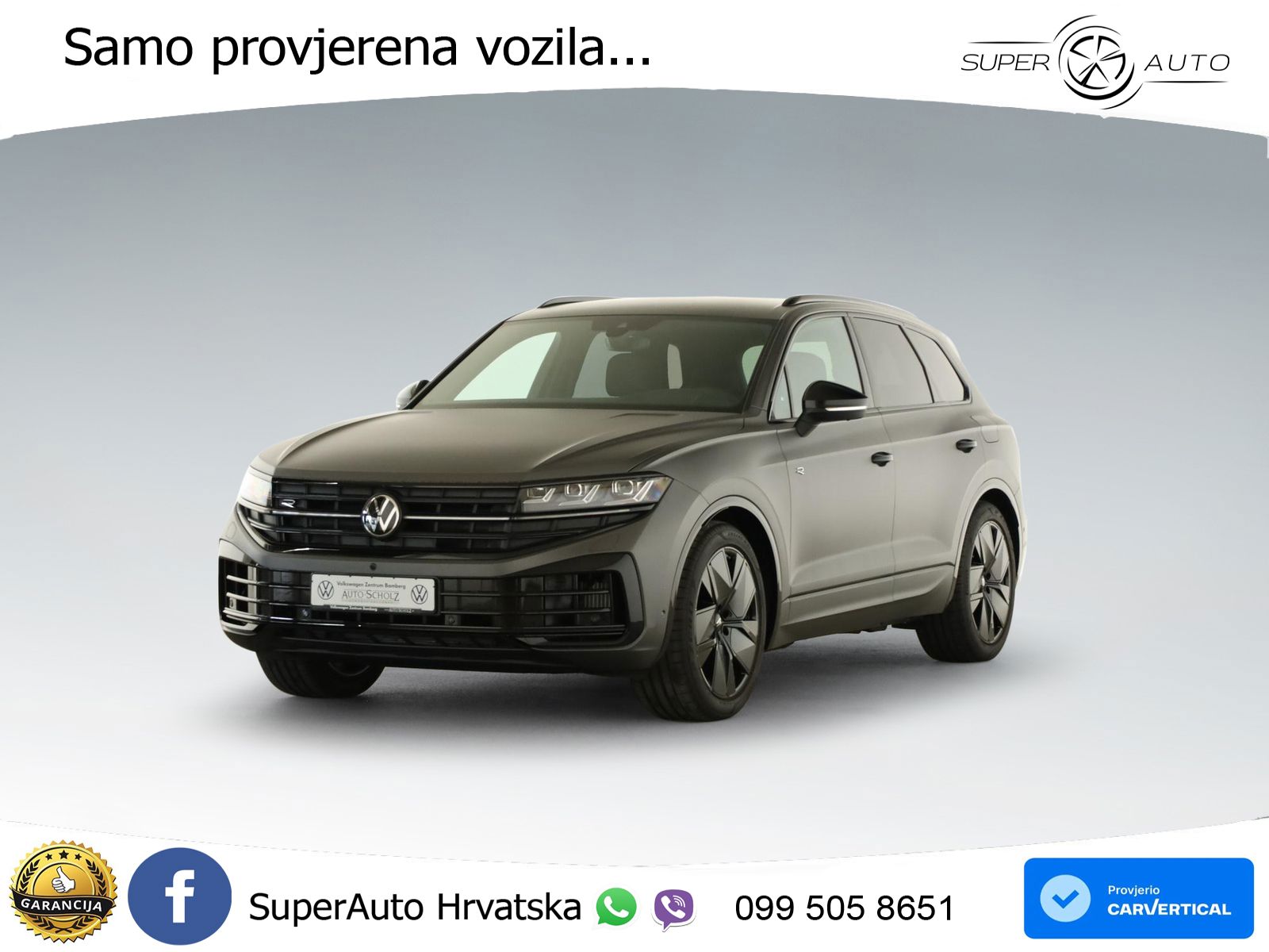 Volkswagen Touareg R 3.0 V6 TFSI (462 KS) 4MOTION Tiptronic ZRAČNI+ACC+4xGR SJED+360