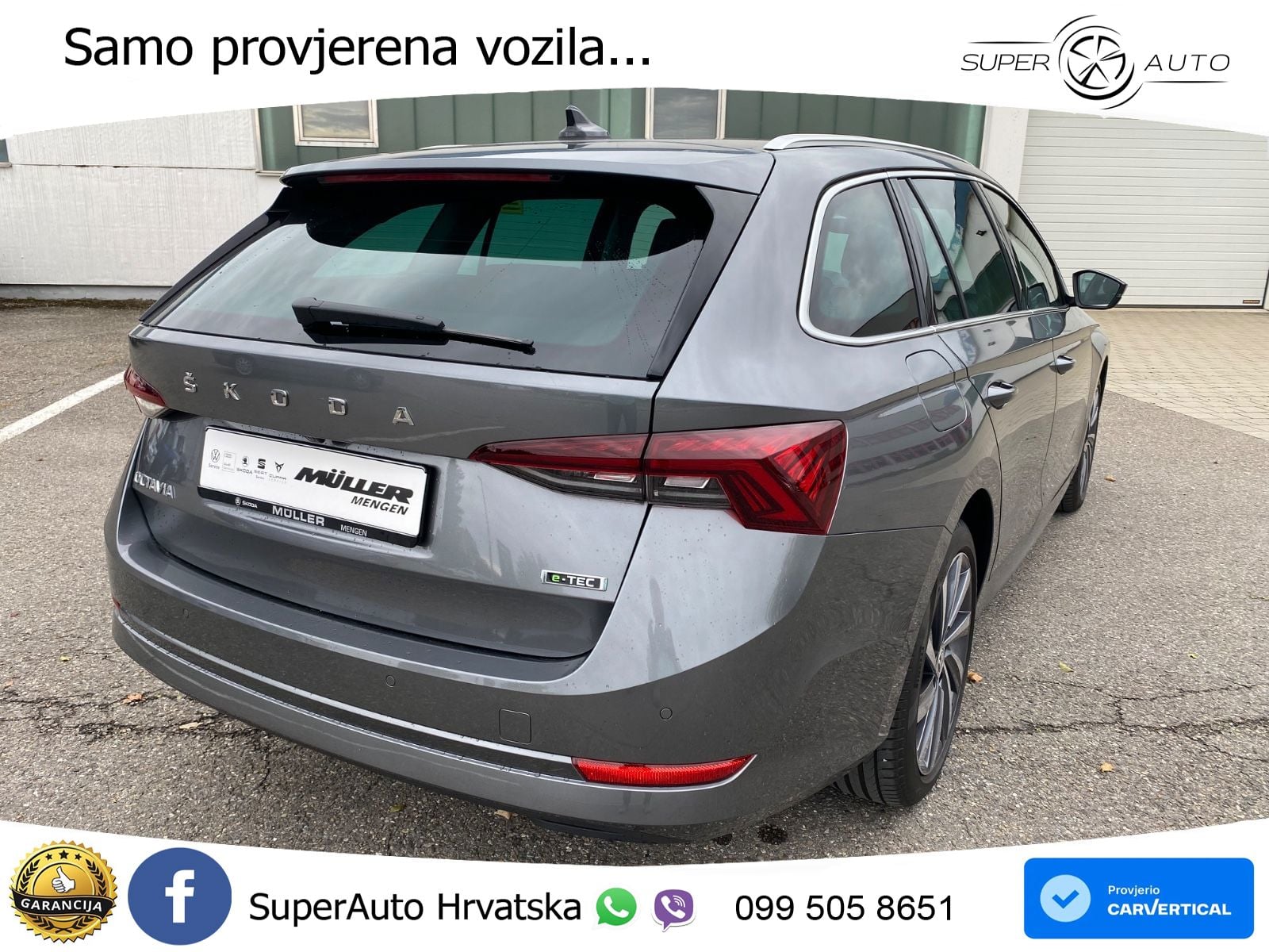 Škoda Octavia Combi 1.5 TSI (150 KS) DSG LED+GR SJED+ACC