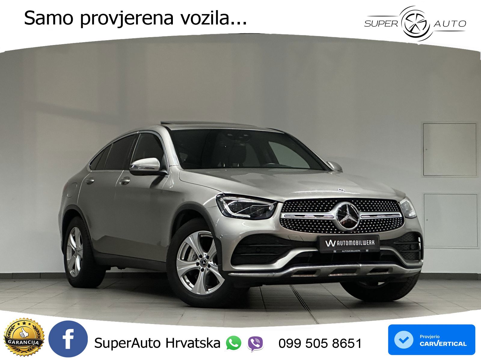 Mercedes GLC Coupe 400d (330 KS) 4MATIC 9G-TRONIC AMG ZRAČNI+ACC+GR SJED+KAM