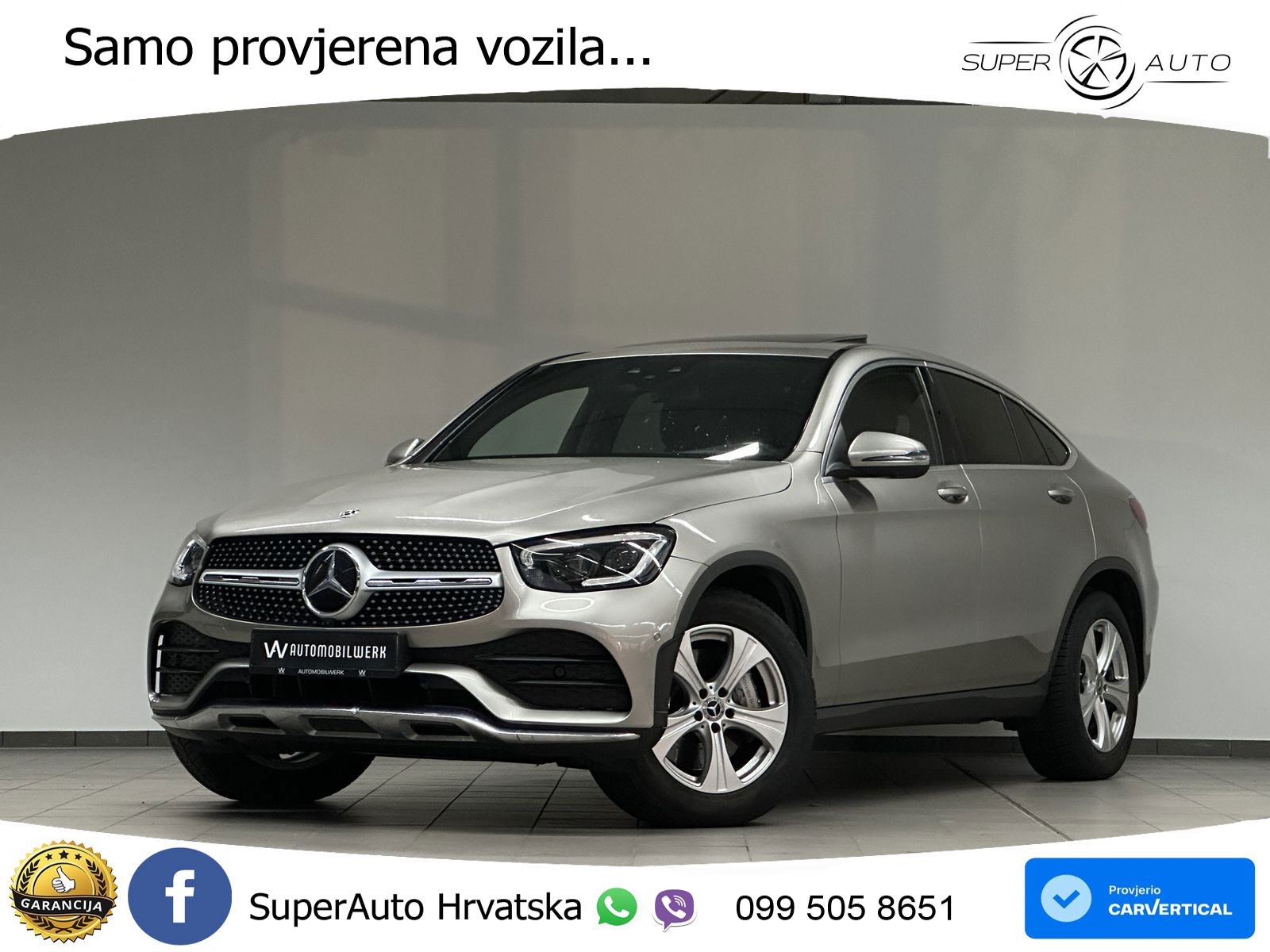 Mercedes GLC Coupe 400d (330 KS) 4MATIC 9G-TRONIC AMG ZRAČNI+ACC+GR SJED+KAM