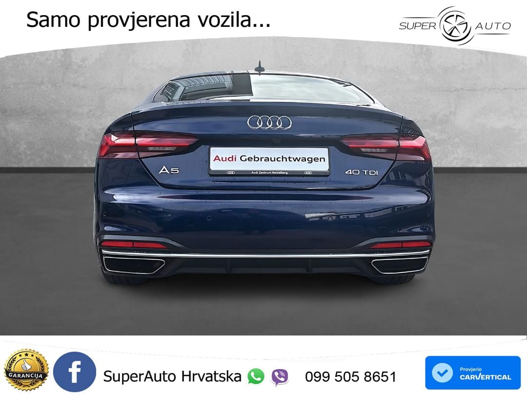 Audi A5 Sportback 40 TDI (204 KS) S tronic advanced