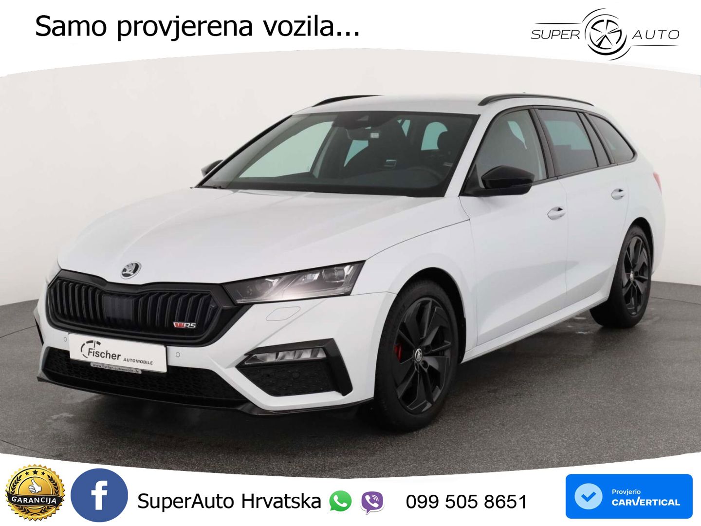 Škoda Octavia Combi RS 2.0 TDI (200 KS) DSG LED+GR SJED+ACC