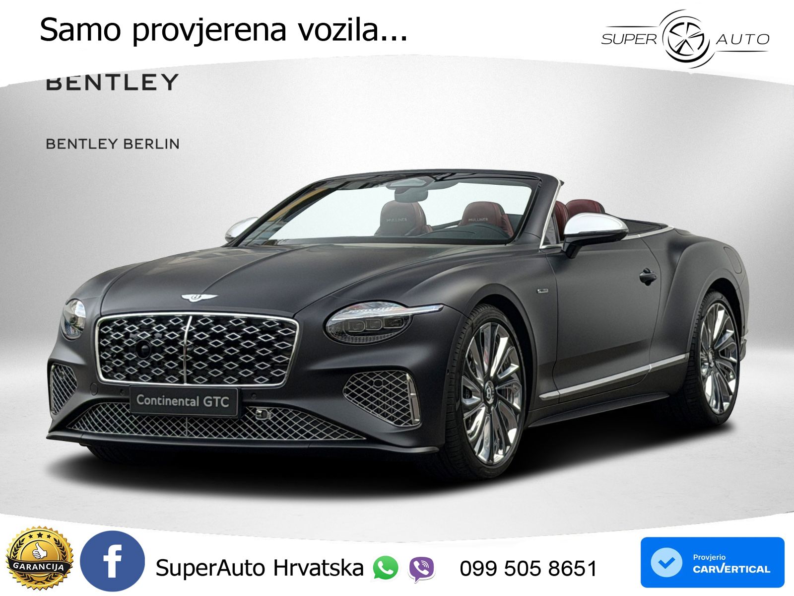 Bentley Continental GTC IV 4.0 V8 TFSi (782 KS) AWD DCT LED+GR SJED+ACC