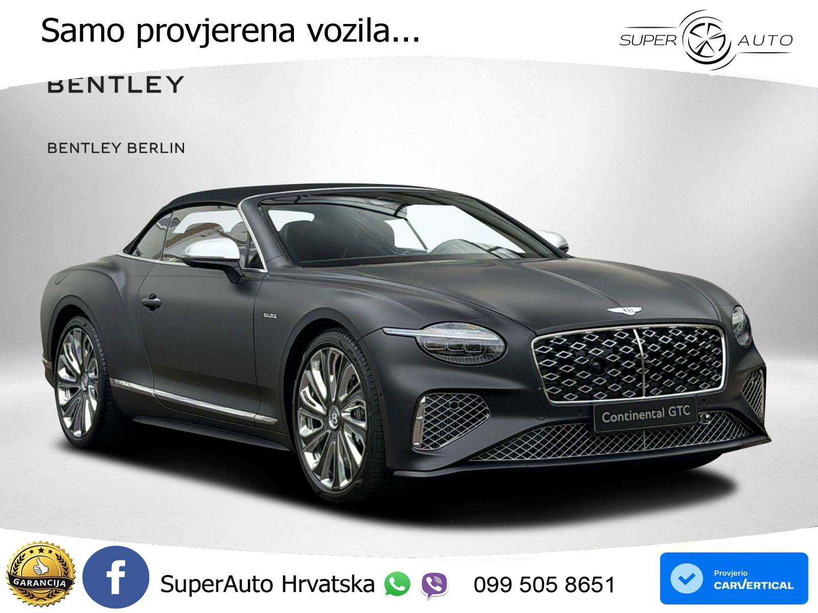 Bentley Continental GTC IV 4.0 V8 TFSi (782 KS) AWD DCT LED+GR SJED+ACC