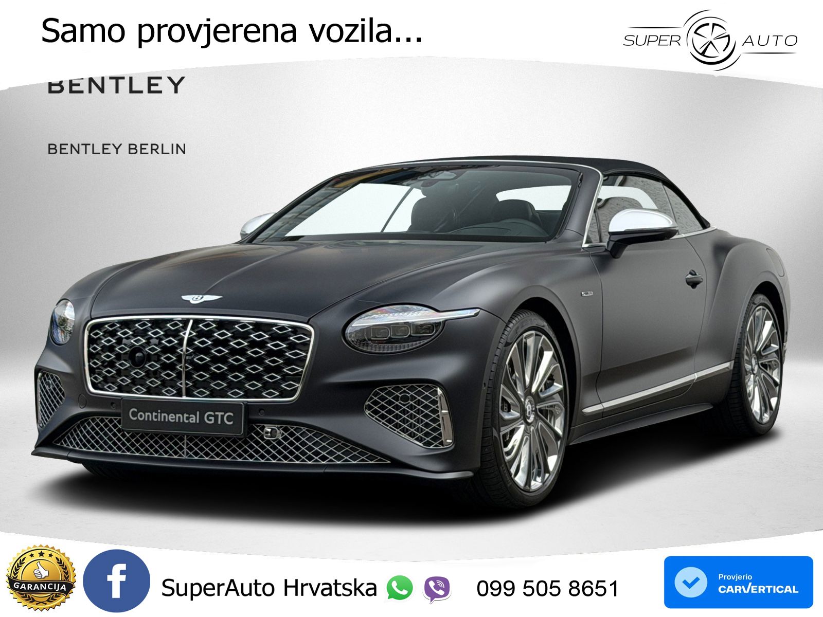 Bentley Continental GTC IV 4.0 V8 TFSi (782 KS) AWD DCT LED+GR SJED+ACC