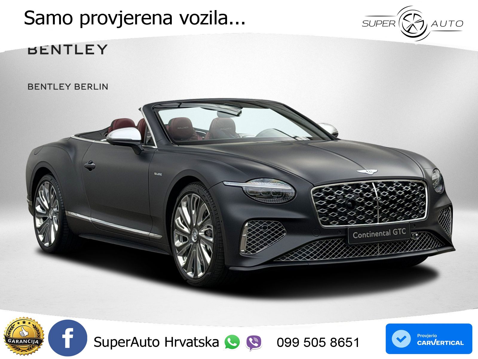 Bentley Continental GTC IV 4.0 V8 TFSi (782 KS) AWD DCT LED+GR SJED+ACC