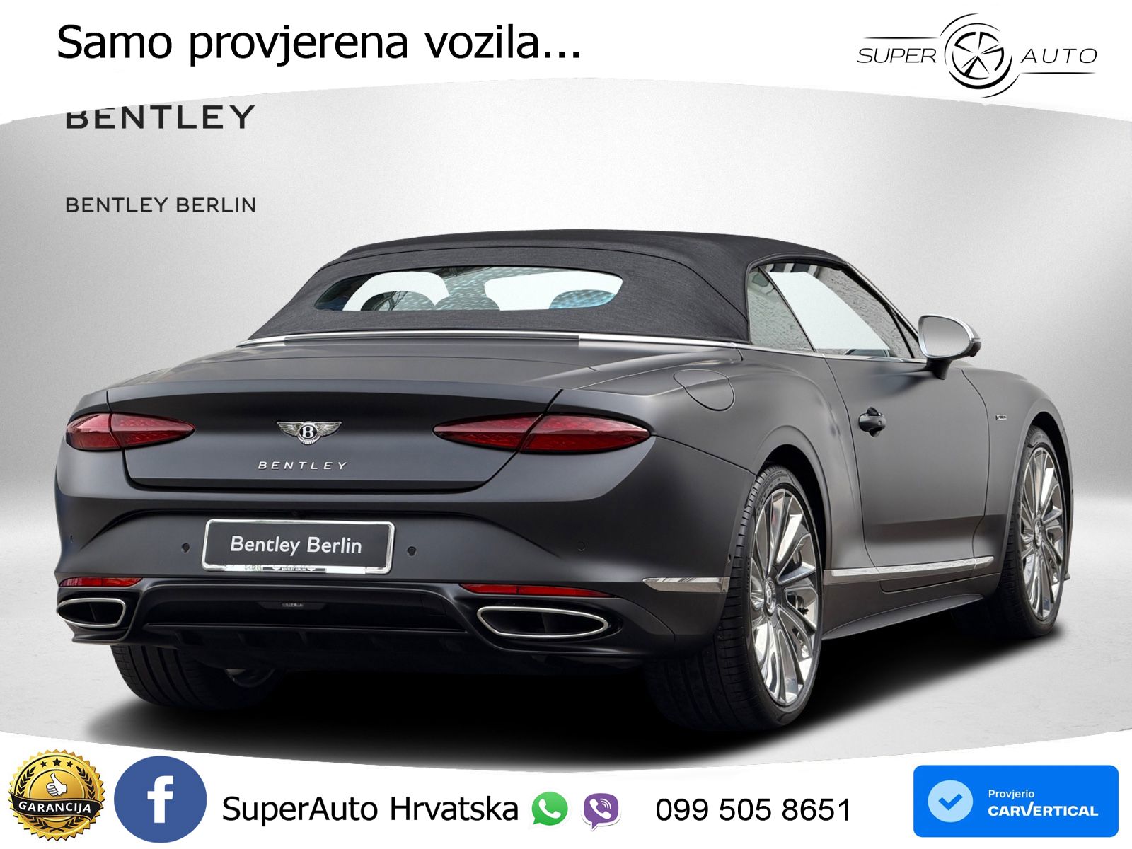 Bentley Continental GTC IV 4.0 V8 TFSi (782 KS) AWD DCT LED+GR SJED+ACC