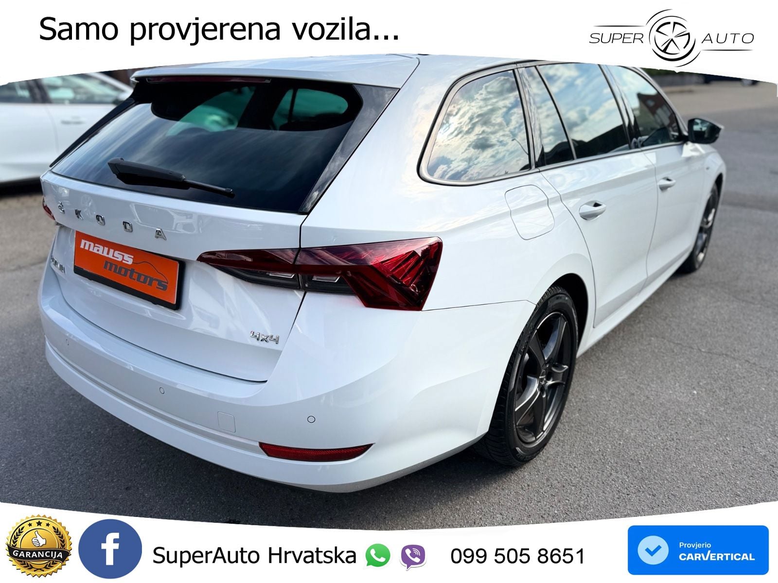 Škoda Octavia Combi 2.0 TDI (150 KS) 4x4 DSG LED+GR SJED+ACC