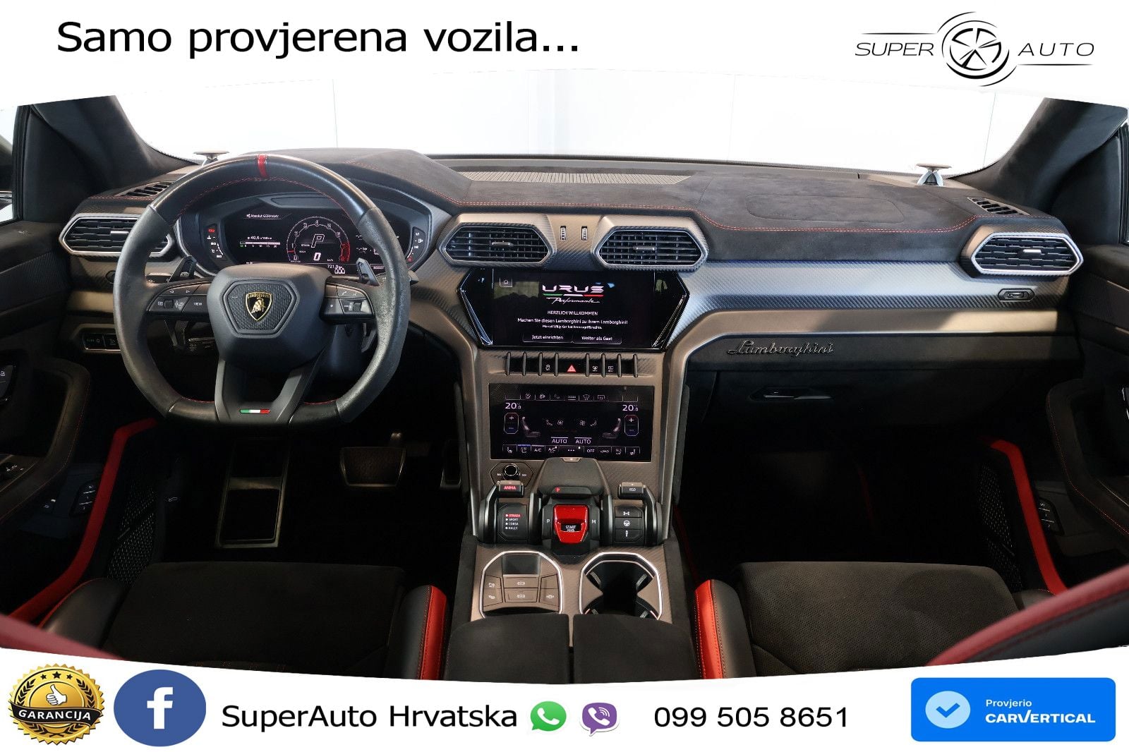 Lamborghini Urus Performante 4.0 V8 (666 KS) 4WD Automatic LED+GR SJED+ACC