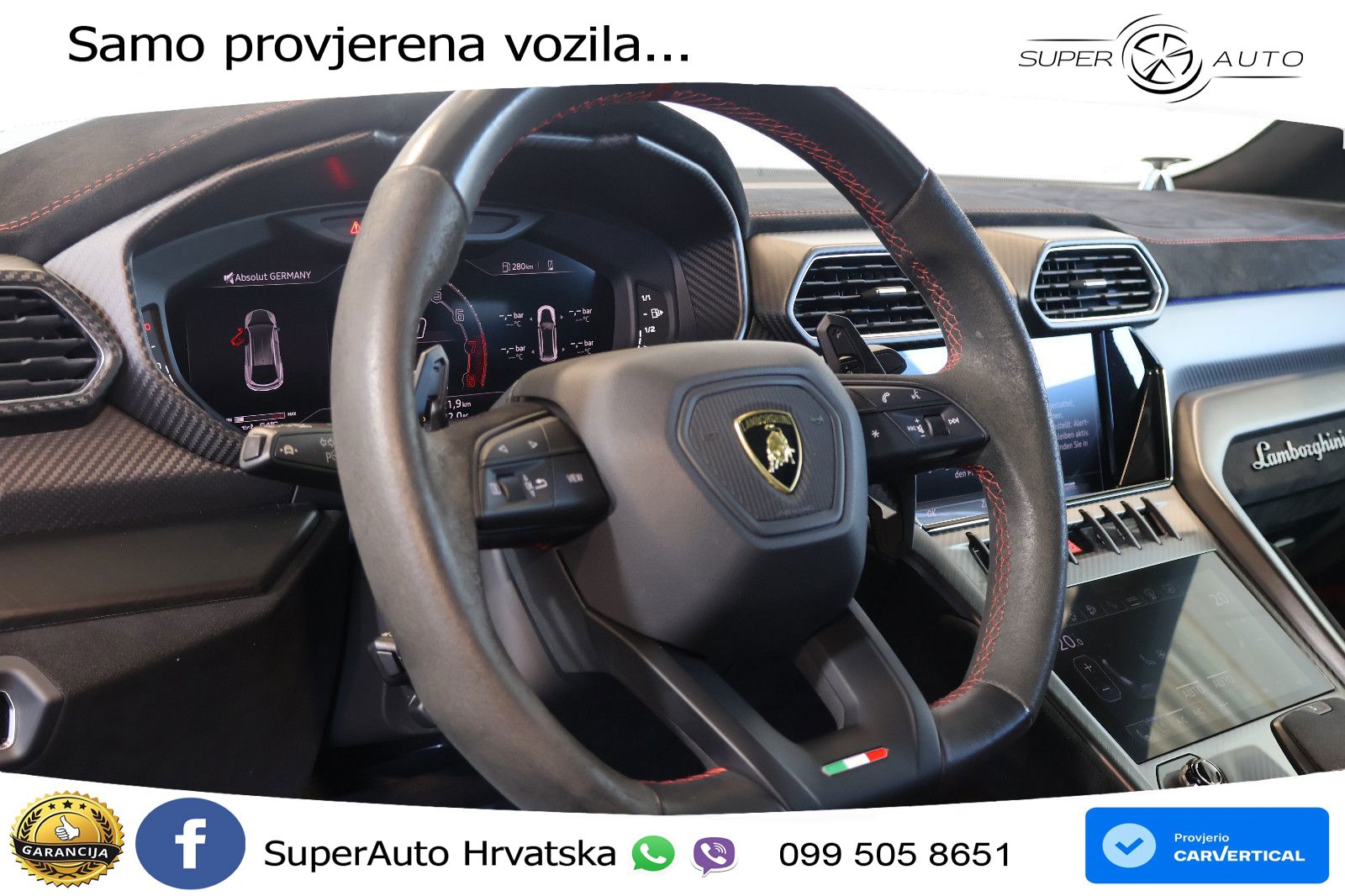 Lamborghini Urus Performante 4.0 V8 (666 KS) 4WD Automatic LED+GR SJED+ACC