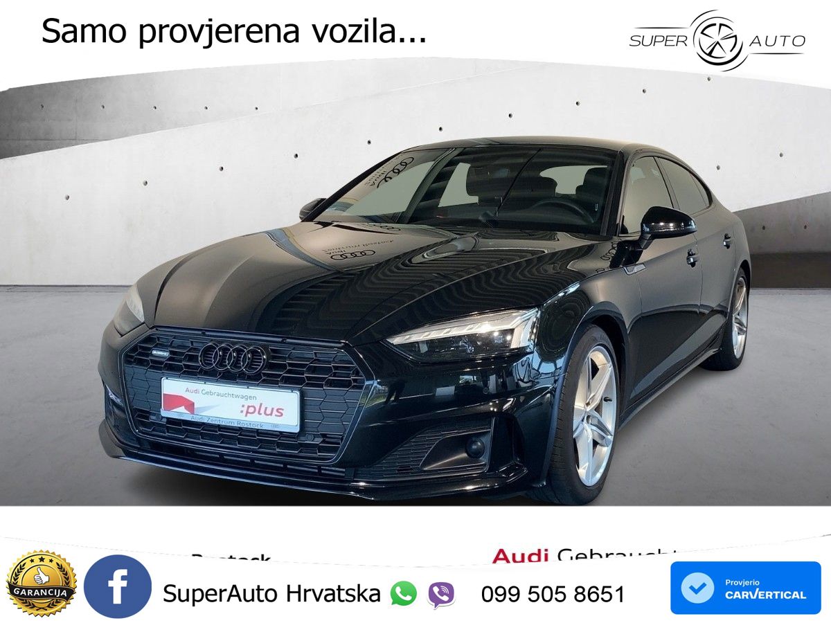 Audi A5 Sportback  40 TFSI (204 KS) quattro S tronic S line MATRIX+GR SJED+KAM