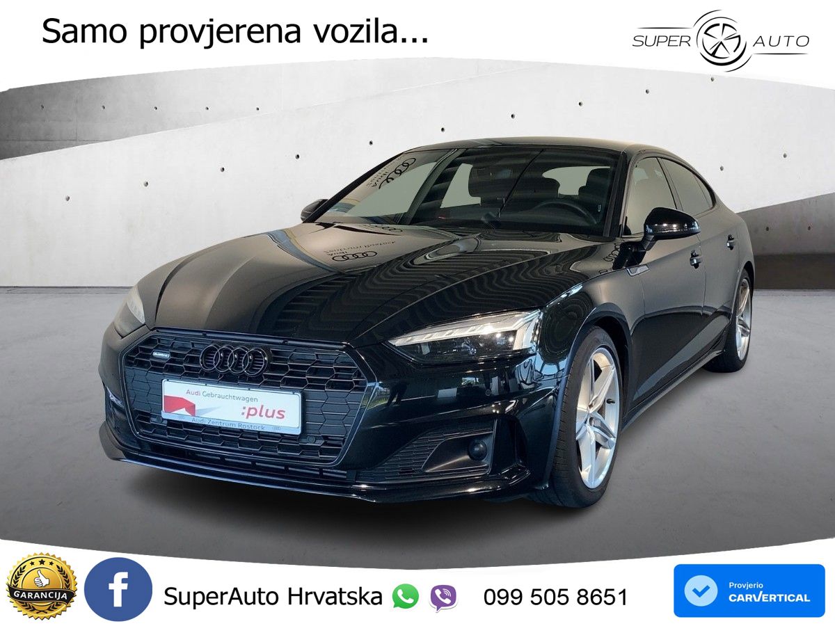 Audi A5 Sportback  40 TFSI (204 KS) quattro S tronic S line MATRIX+GR SJED+KAM