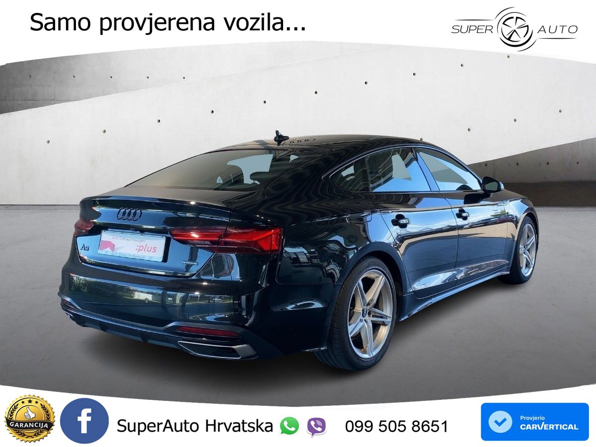 Audi A5 Sportback  40 TFSI (204 KS) quattro S tronic S line MATRIX+GR SJED+KAM