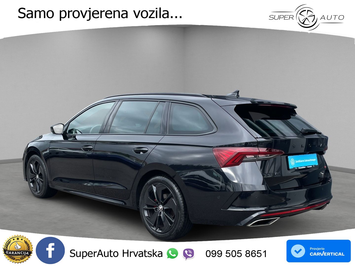 Škoda Octavia Combi RS 2.0 TDI (200 KS) 4x4 DSG LED+GR SJED+ACC