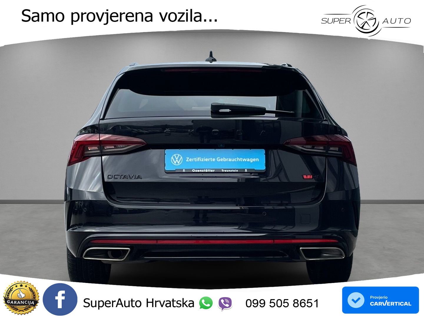 Škoda Octavia Combi RS 2.0 TDI (200 KS) 4x4 DSG LED+GR SJED+ACC