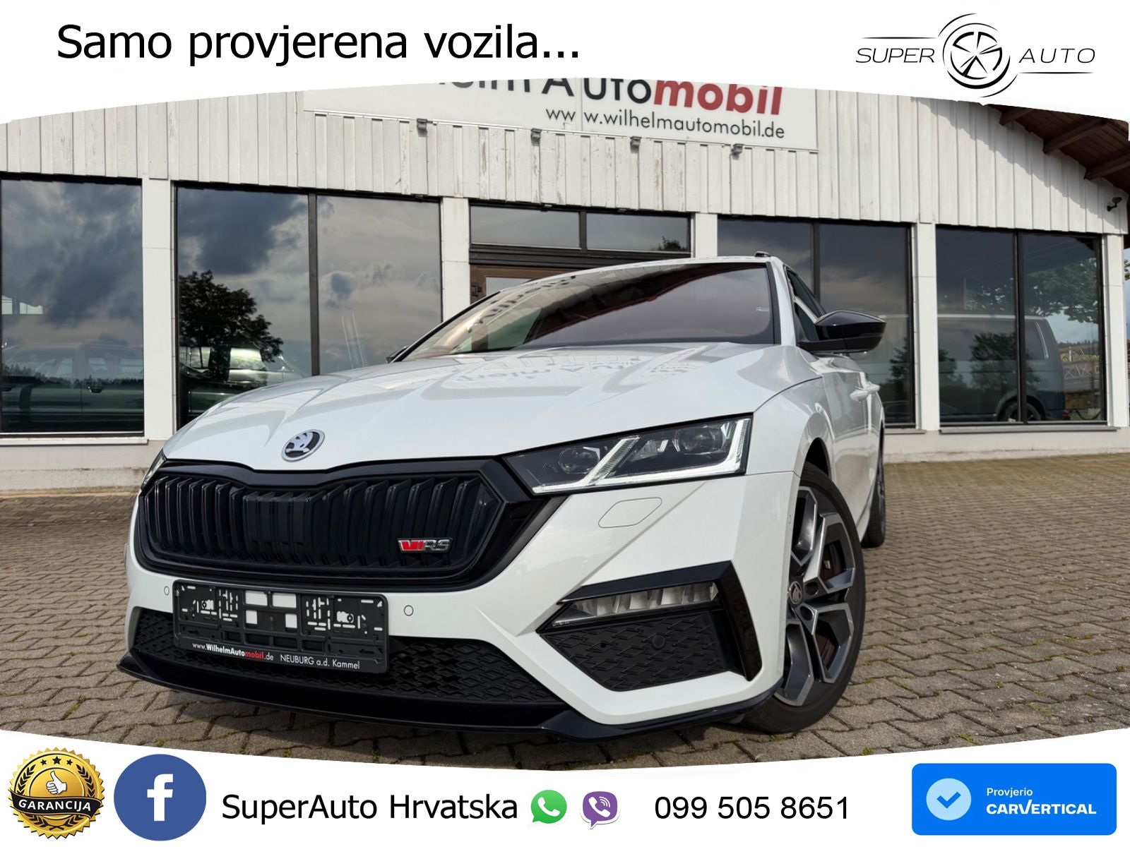 Škoda Octavia Combi RS 2.0 TDI (200 KS) DSG LED+GR SJED+ACC