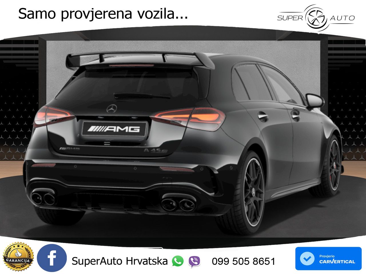 Mercedes-Benz AMG A 45 S 4MATIC+ AMG SPEEDSHIFT DCT 8G LED+GR SJED+ACC