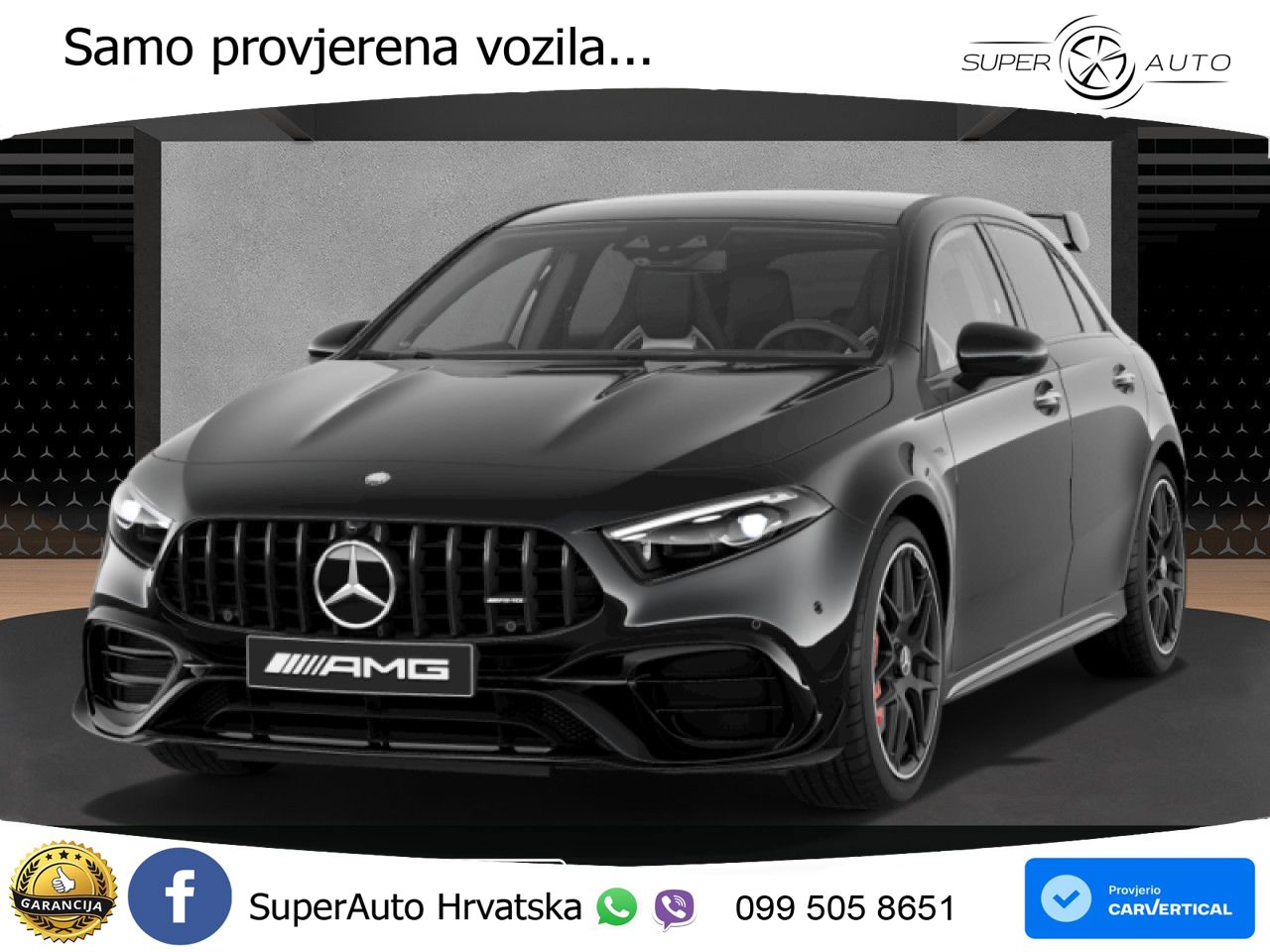 Mercedes-Benz AMG A 45 S 4MATIC+ AMG SPEEDSHIFT DCT 8G LED+GR SJED+ACC