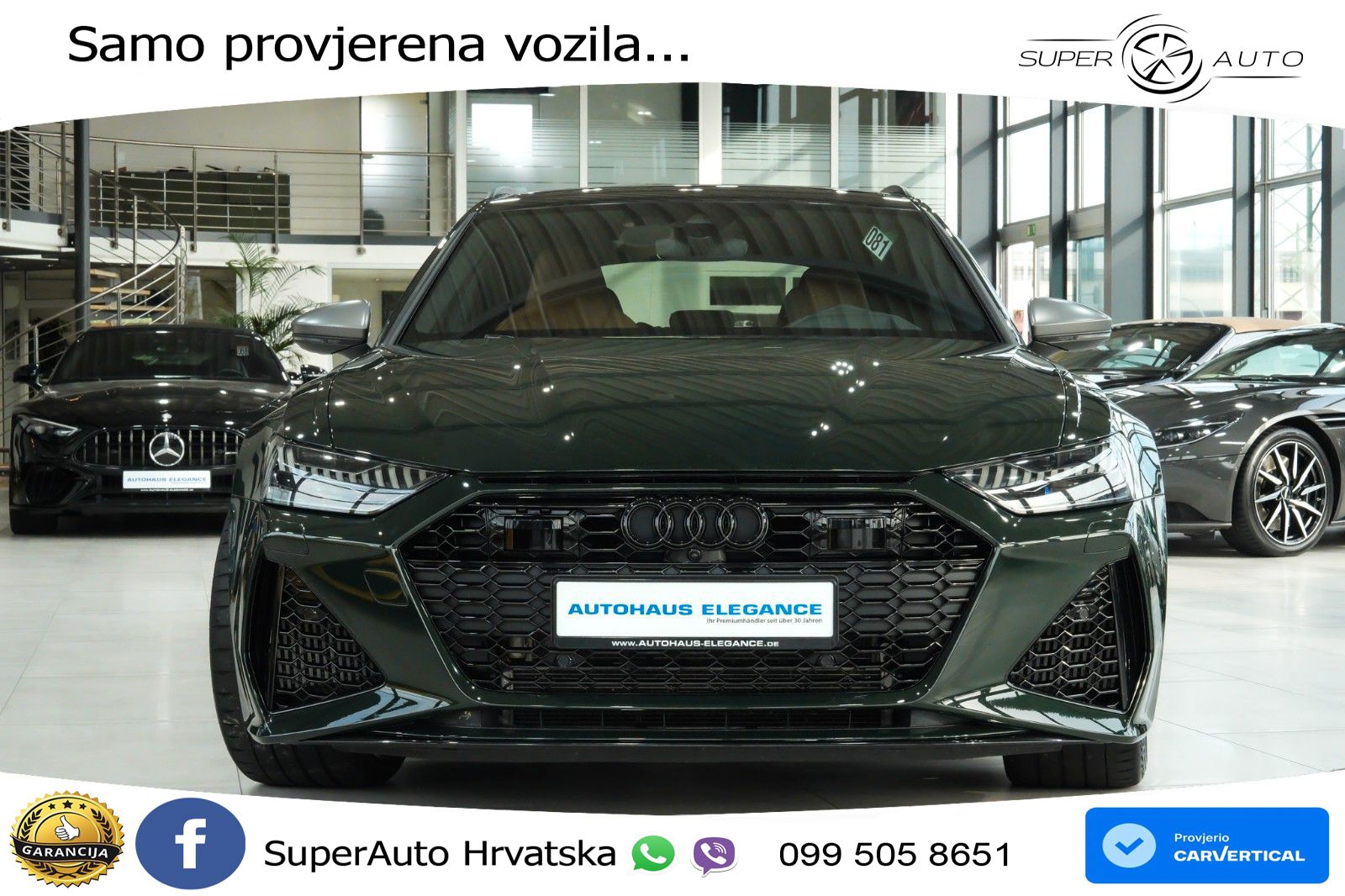 Audi RS6 Avant 4.0 TFSI V8 performance (630 KS)  quattro tiptronic LED+GR SJED+ACC