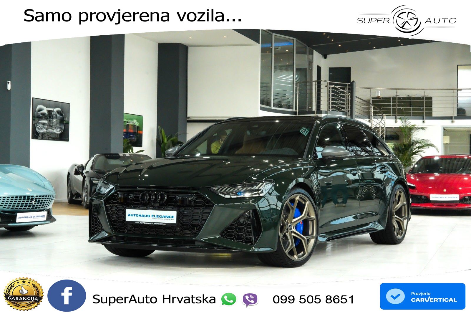 Audi RS6 Avant 4.0 TFSI V8 performance (630 KS)  quattro tiptronic LED+GR SJED+ACC