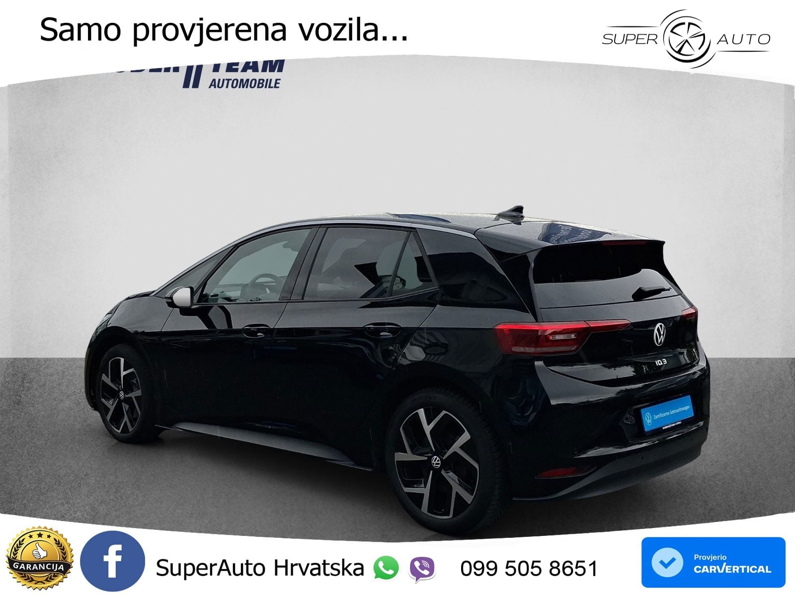 Volkswagen ID.3 Pro 62 kWh (204 KS) LED+GR SJED+ACC