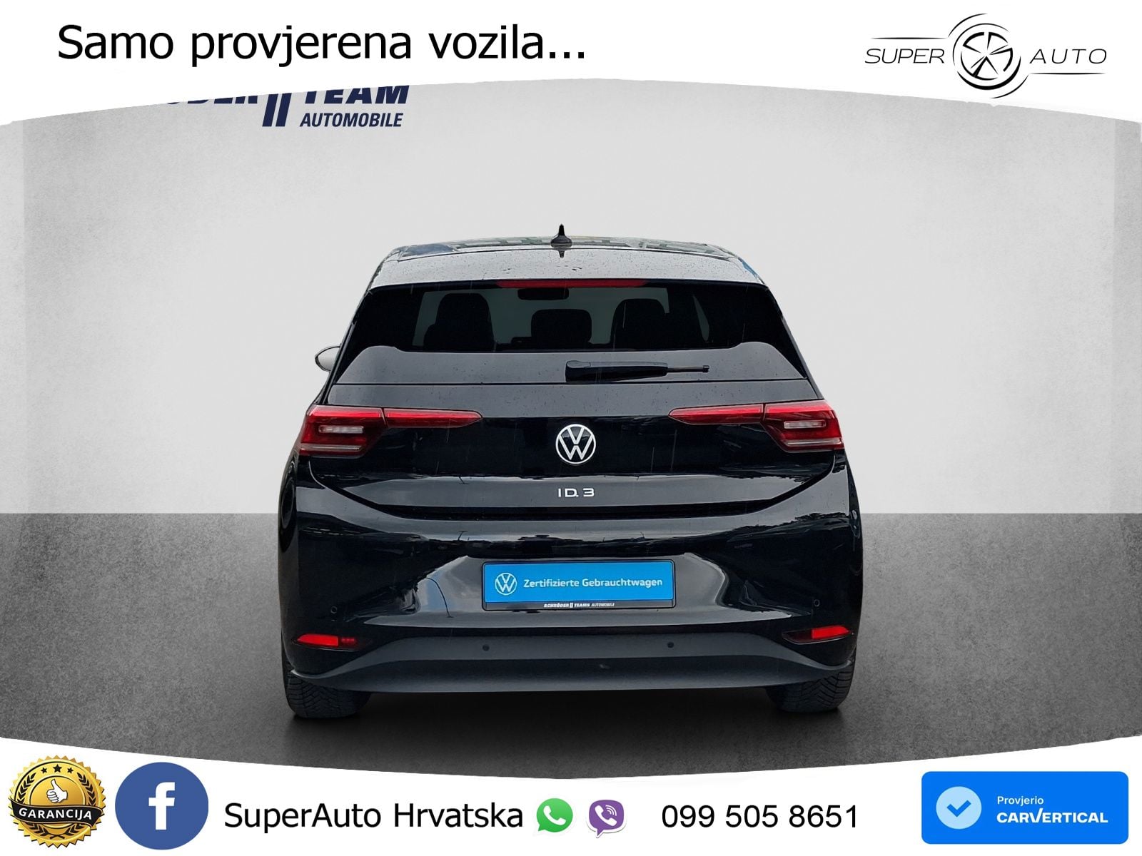 Volkswagen ID.3 Pro 62 kWh (204 KS) LED+GR SJED+ACC