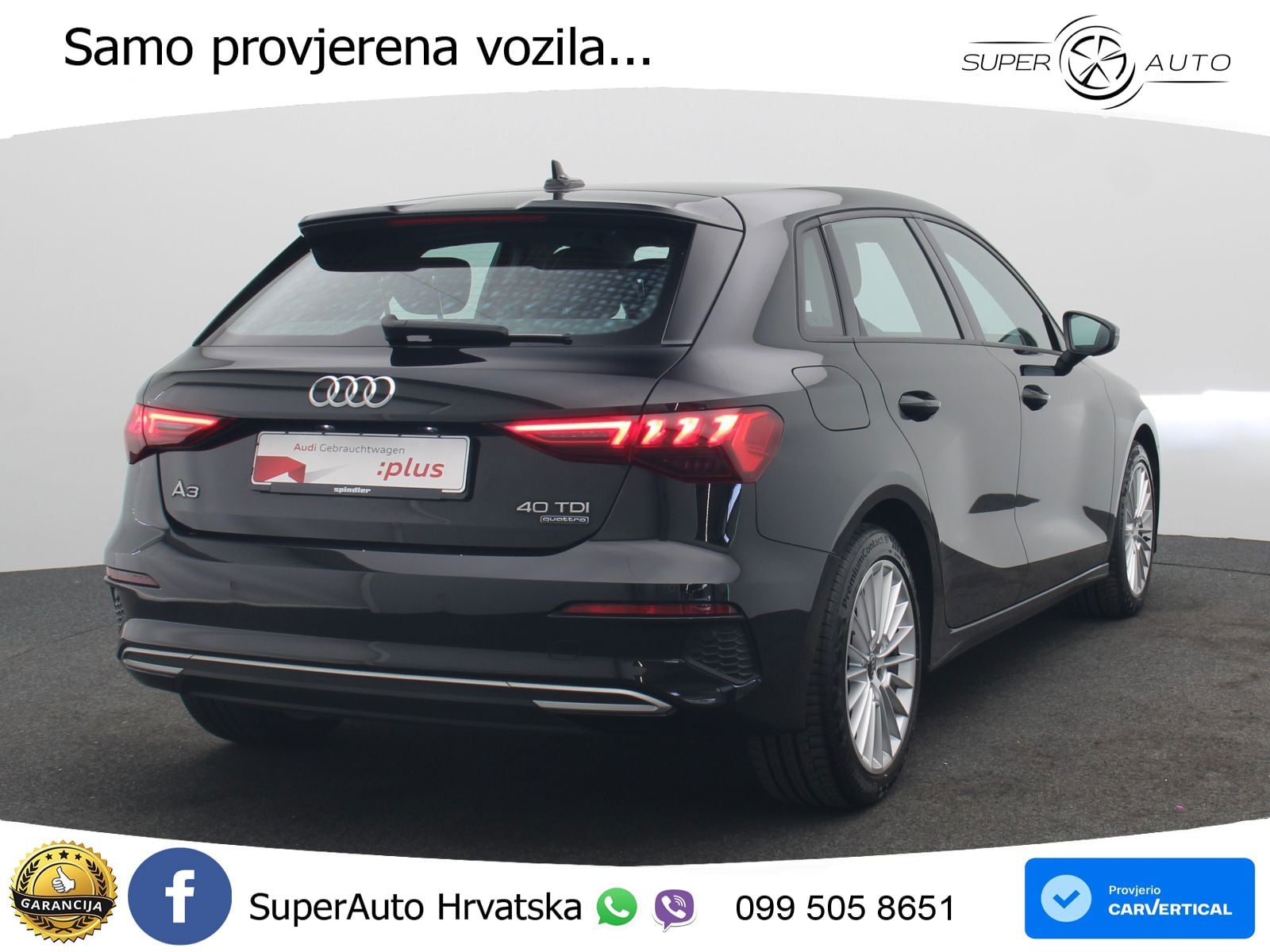 Audi A3 40 TDI (200 KS) quattro S tronic Matrix