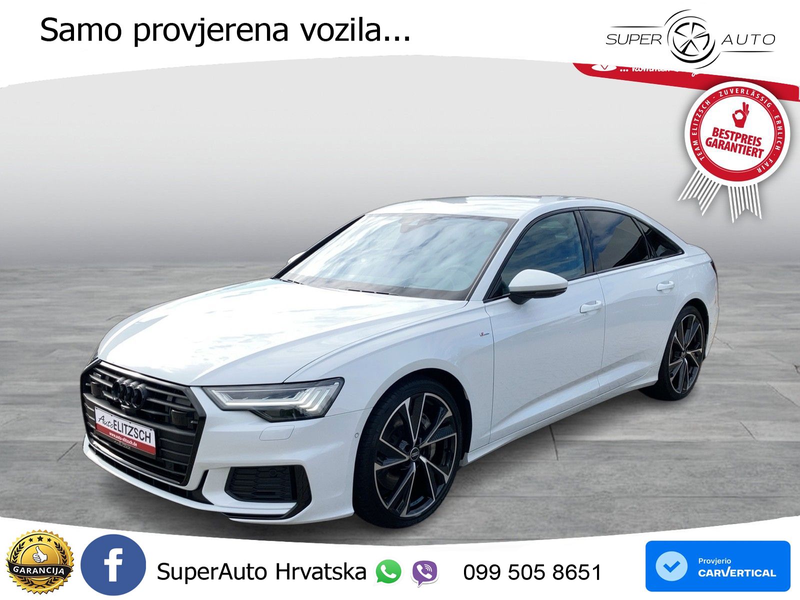 Audi A6 55 TFSI V6 (340 KS) quattro S tronic S line LED+GR SJED+ACC