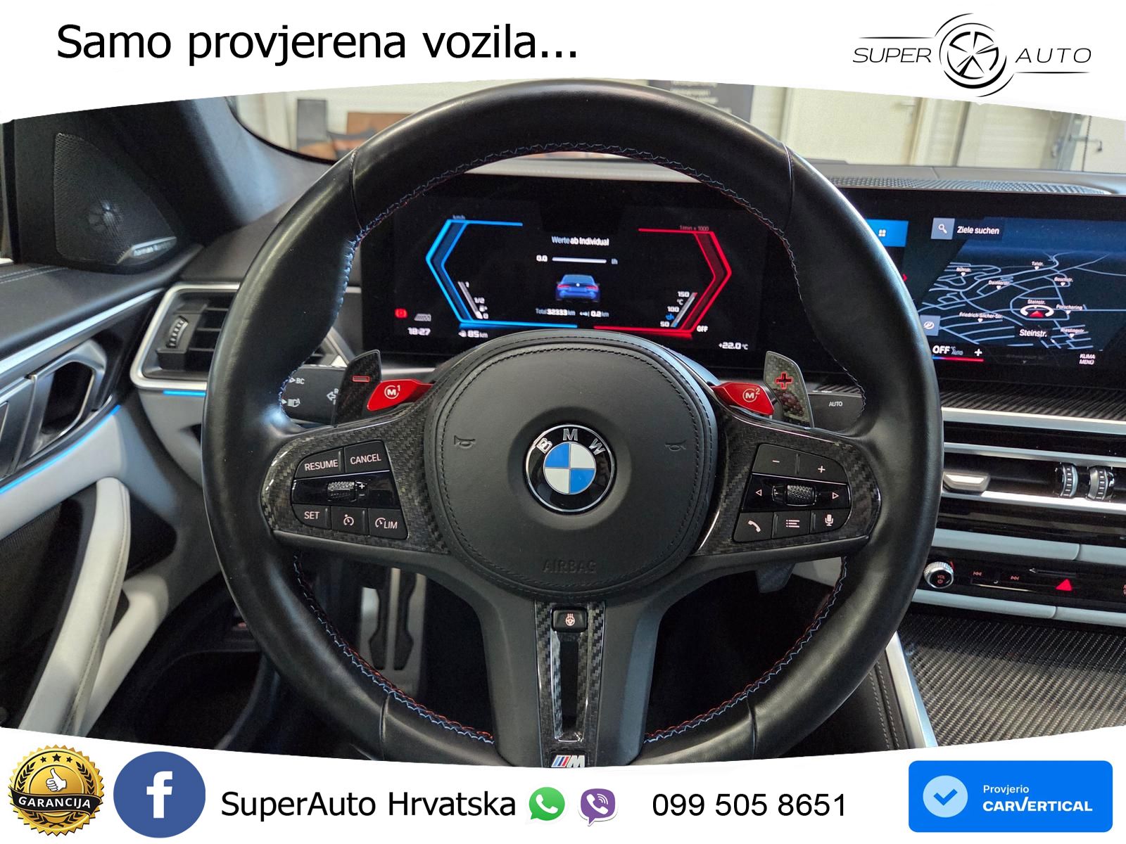BMW M4 Competition 3.0 (510 KS) xDrive Steptronic LED+GR SJED+ACC