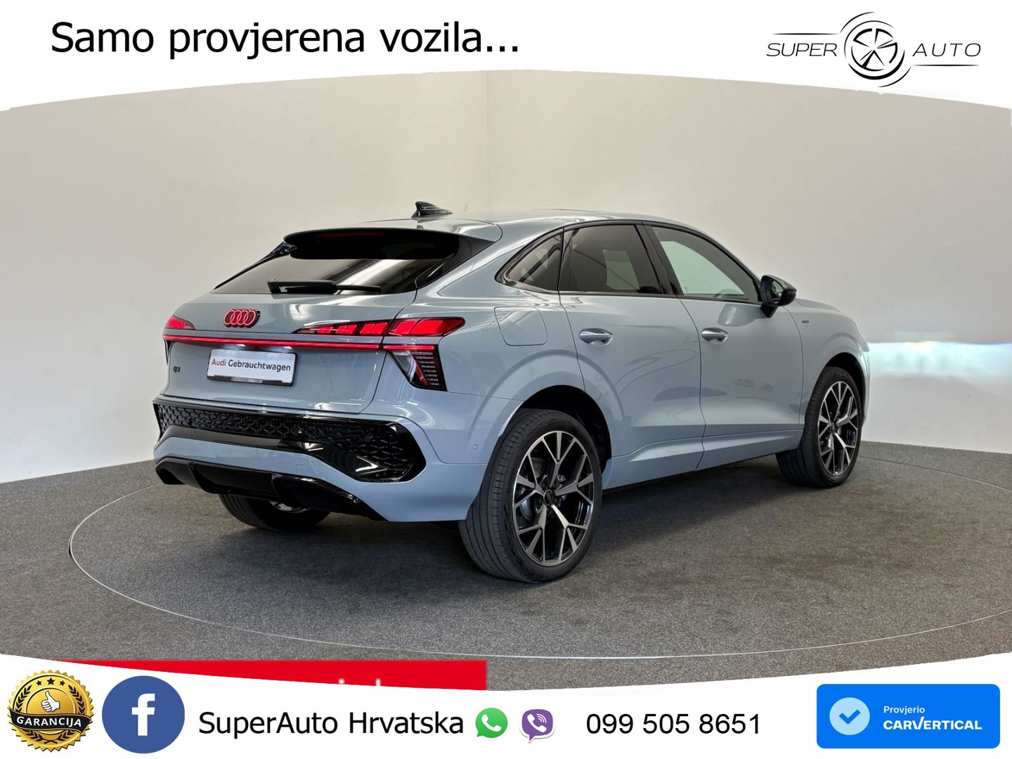 Audi Q3 Sportback 1.5 TFSIe (272 KS) S tronic LED+GR SJED+ACC