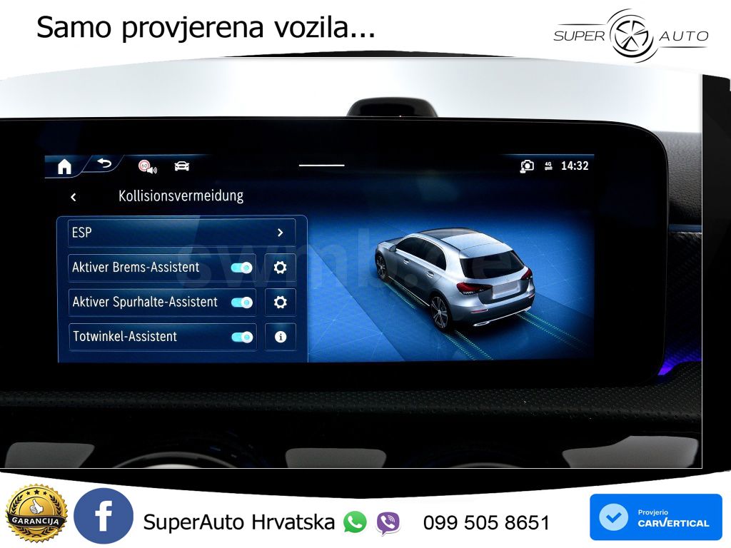 Mercedes-Benz A 200 7G-DCT LED+GR SJED+ACC