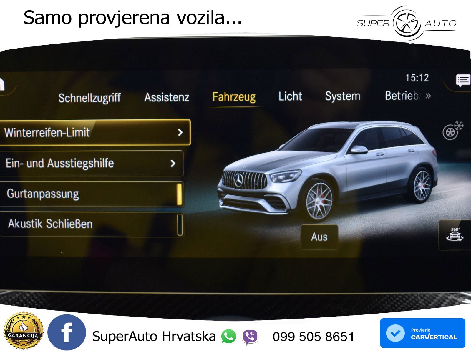 Mercedes AMG GLC 63 S V8 (510 KS) 4MATIC+ MCT ZRAČNI+ACC+4xGR SJED+KAM