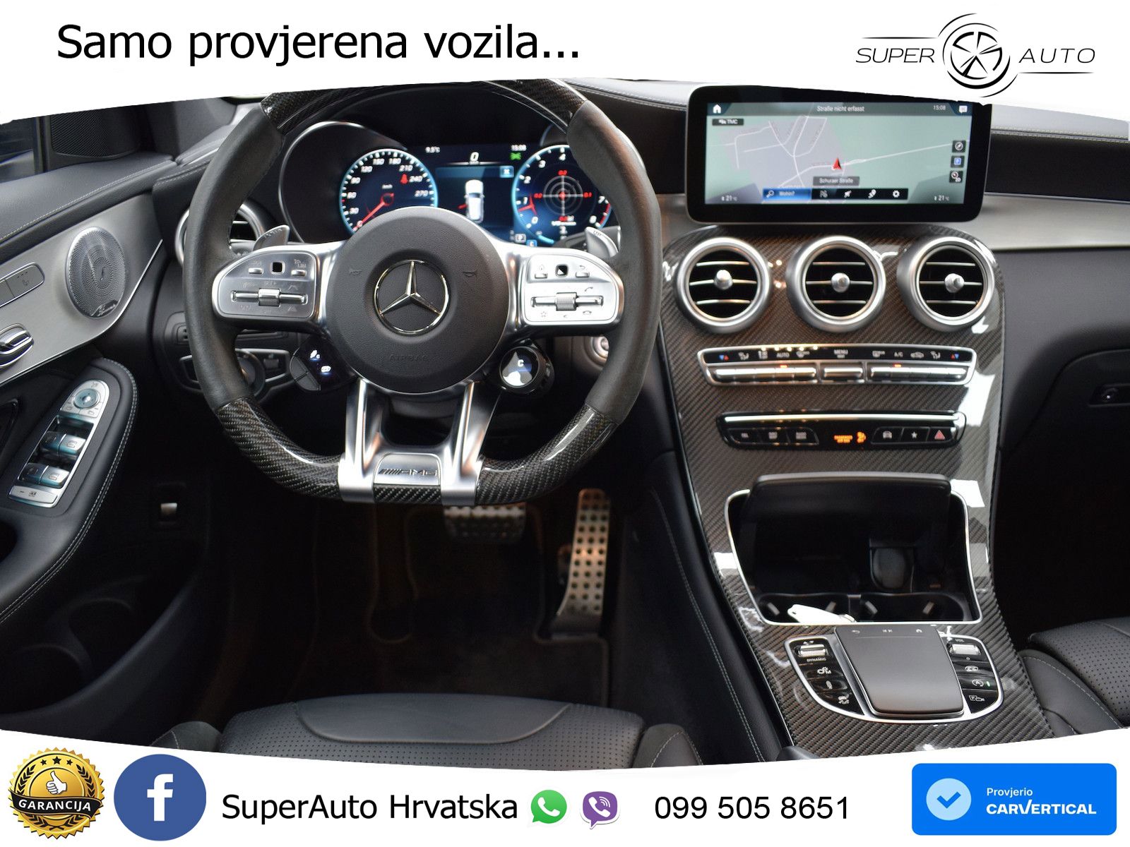 Mercedes AMG GLC 63 S V8 (510 KS) 4MATIC+ MCT ZRAČNI+ACC+4xGR SJED+KAM