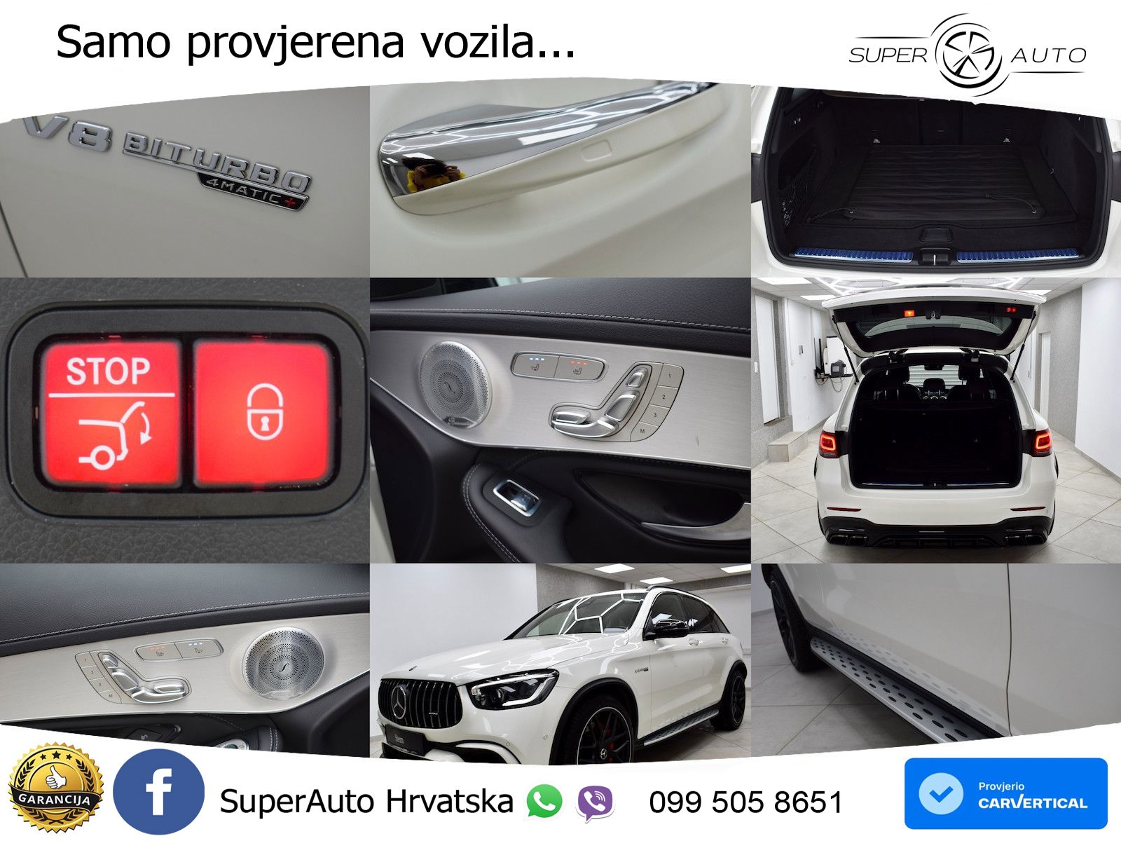 Mercedes AMG GLC 63 S V8 (510 KS) 4MATIC+ MCT ZRAČNI+ACC+4xGR SJED+KAM