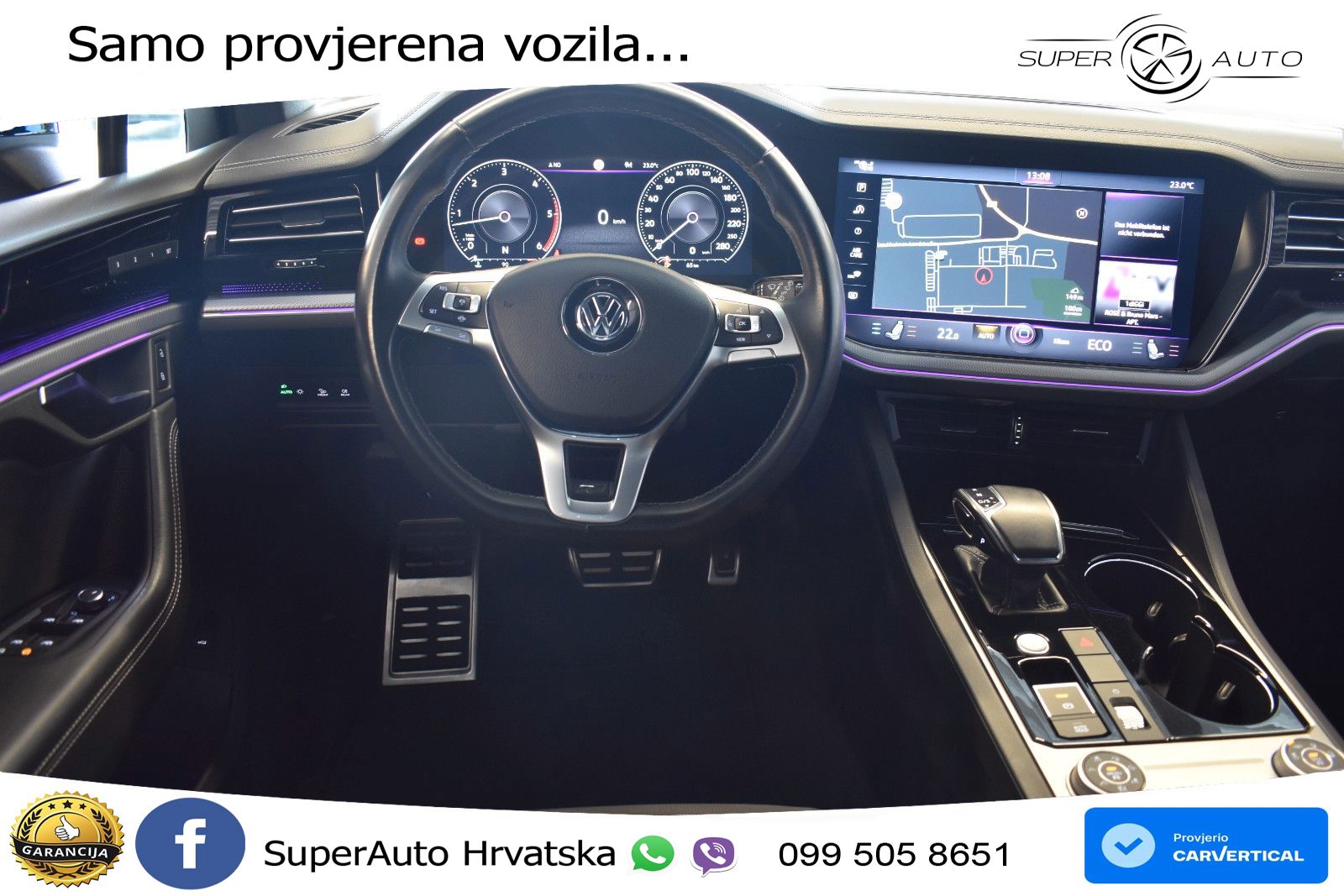Volkswagen Touareg 3.0 V6 TDI (286 KS) 4MOTION Tiptronic R-Line ZRAČNI+ACC+GR SJED+KAM